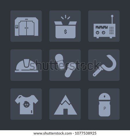 Premium set of fill icons. Such as baby, media, harvest, seasoning, harvesting, arrow, outdoor, pepper, food, kid, camp, travel, hat, down, safety, work, clothes, building, box, packaging, pack, tent