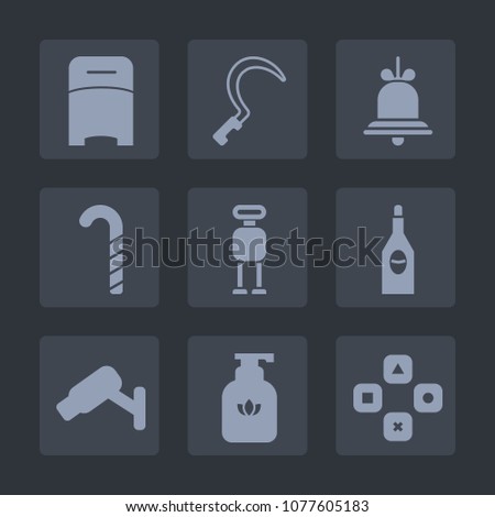 Premium set of fill icons. Such as farm, garden, fun, tool, glass, play, red, gardening, wine, sign, technology, hygiene, notification, cyborg, alcohol, food, robot, security, lollipop, bottle, alert