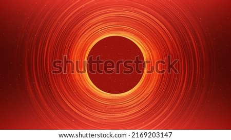Red sun Spiral Black hole onGalaxy background with Milky Way spiral,Universe and starry concept design,vector