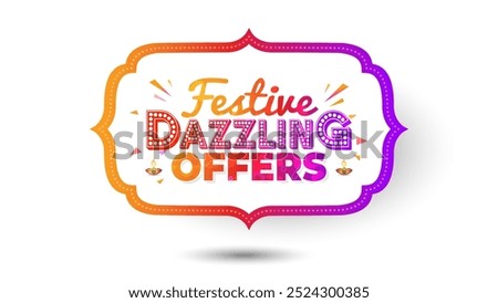 Festive dazzling offers, sale for Indian Navratri Diwali festival.