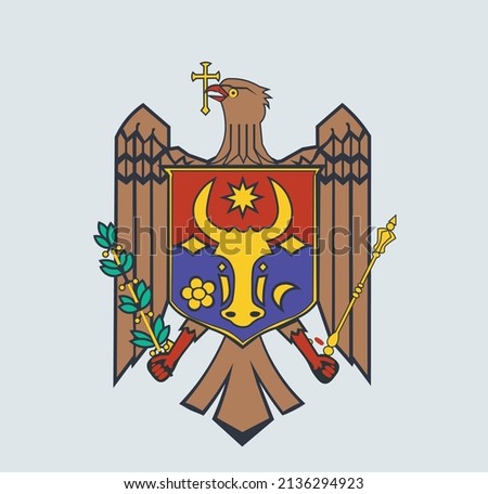 National emblem of the Republic of Moldova, coat of arms of Moldova
