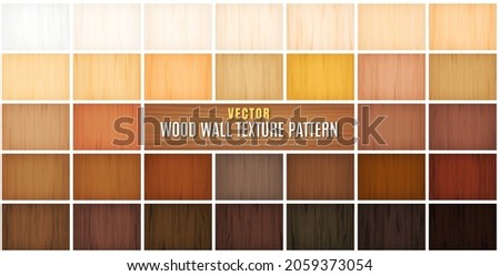 Vector Illustration beauty Wood Wall Floor Texture Pattern Background collection set.
