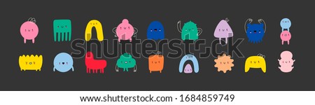 Similar – Image, Stock Photo Cute Hand Drawn Halloween Cards and Pattern. Little White Ghost on a Black Background. Happy Halloween. Trick or Treat. Sweet Little Pumpkins