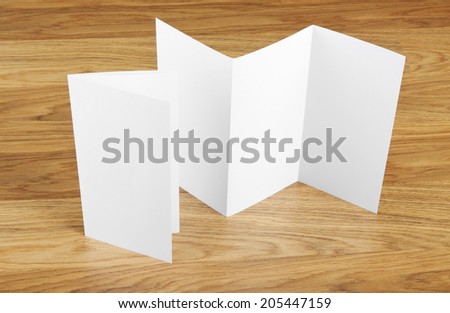 identity design, corporate templates, company style, blank white folding paper flyer
