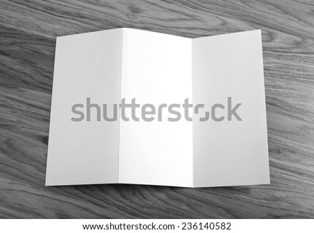 identity design, corporate templates, company style, blank white folding paper flyer