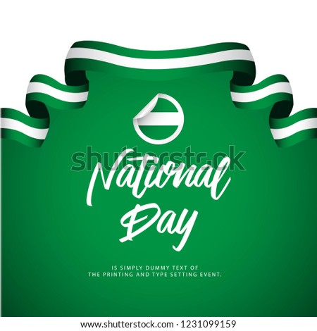 Nigeria National Day Celebration Vector Template Design Illustration