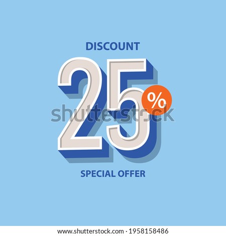 Discount up to 25% off Label Vector Template Design Illustration
