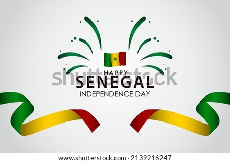 Happy Senegal Independence Day Celebration Vector Template Design Illustration