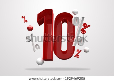 Discount 10% percent sign 3d number red. Special Offer 10% Discount Tag, Sale Up to 10 Percent Off, big offer, Sale, Special Offer Label, Sticker, Tag, Banner, Advertising, number 10