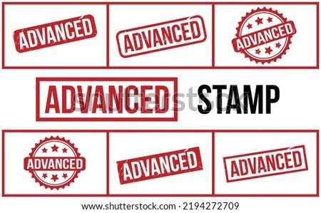 Advanced Rubber Stamp Set Vector