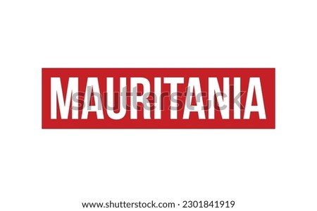 Mauritania Rubber Stamp Seal Vector