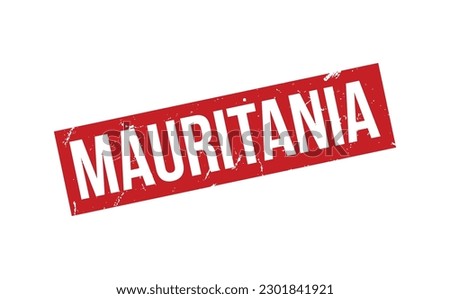 Mauritania Rubber Stamp Seal Vector