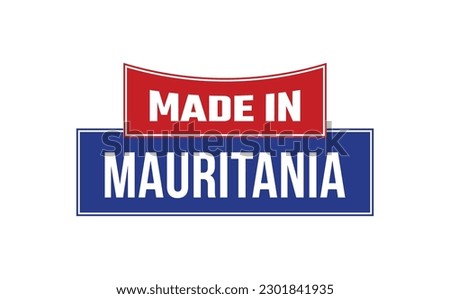 Made In Mauritania Seal Vector