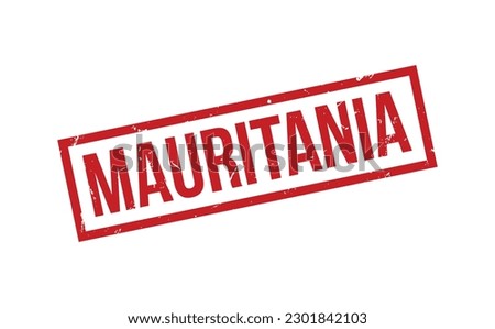 Mauritania Rubber Stamp Seal Vector