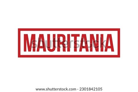 Mauritania Rubber Stamp Seal Vector