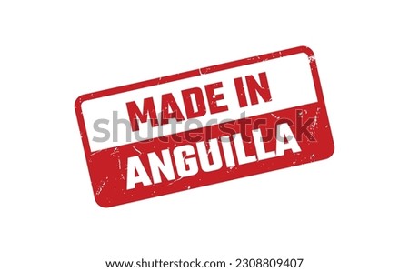 Made In Anguilla Rubber Stamp