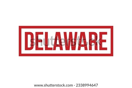 Delaware Rubber Stamp Seal Vector