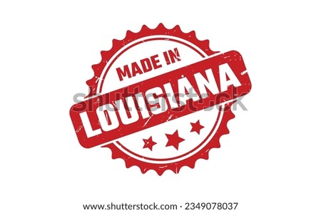 Made In Louisiana Rubber Stamp
