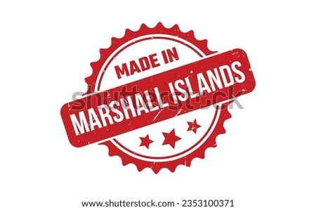 Made In Marshall Islands Rubber Stamp