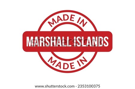 Made In Marshall Islands Rubber Stamp