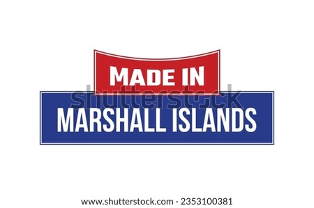 Made In Marshall Islands Seal Vector