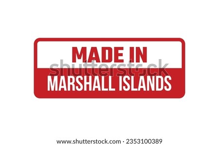 Made In Marshall Islands Rubber Stamp