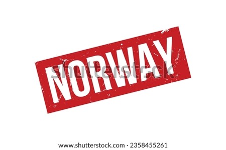 Norway Rubber Stamp Seal Vector