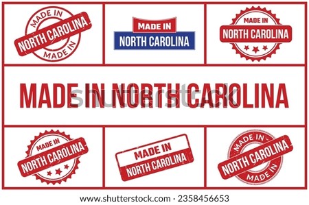 Made In North Carolina Rubber Stamp Set