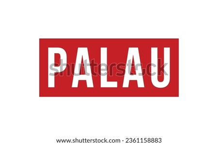 Palau Rubber Stamp Seal Vector