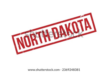 North Dakota Rubber Stamp Seal Vector