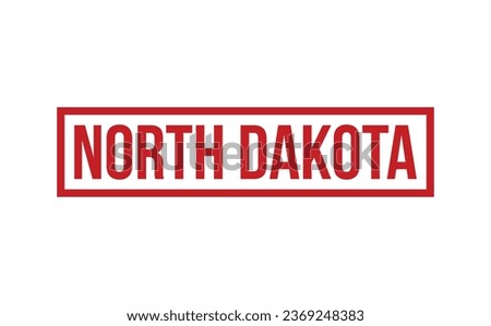 North Dakota Rubber Stamp Seal Vector