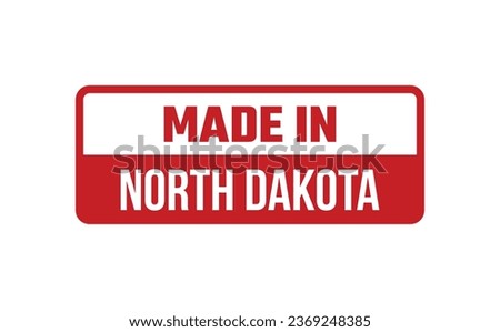 Made In North Dakota Rubber Stamp