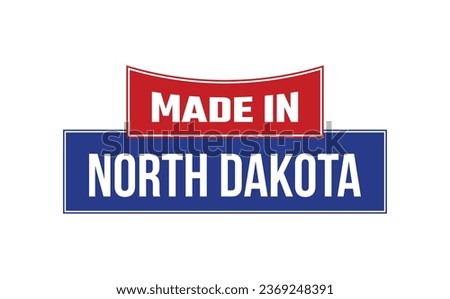 Made In North Dakota Seal Vector