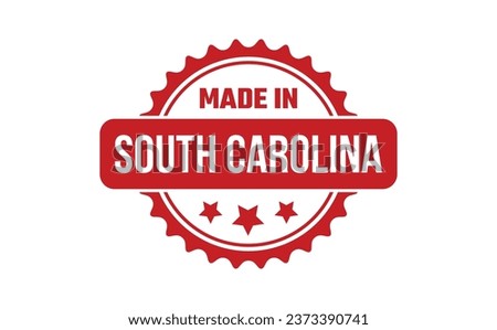 Made In South Carolina Rubber Stamp