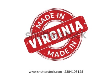 Made In Virginia Rubber Stamp