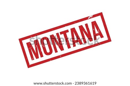 Montana Rubber Stamp Seal Vector