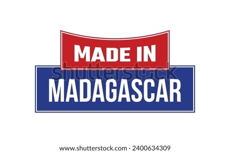 Made In Madagascar Seal Vector