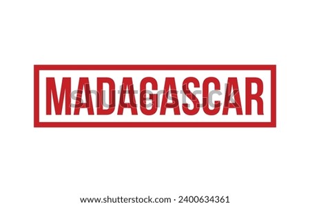 Madagascar Rubber Stamp Seal Vector