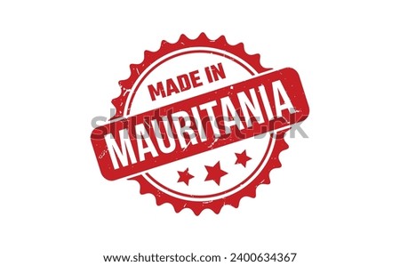 Made In Mauritania Rubber Stamp