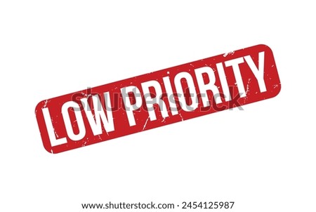 Low Priority rubber grunge stamp seal vector