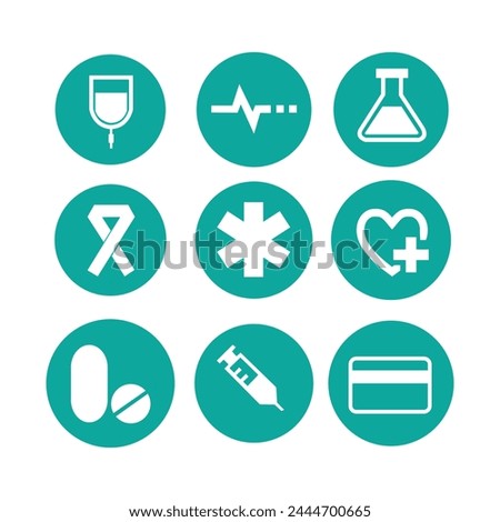 Doctor profile rounded icon design pack