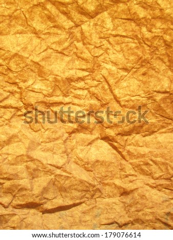 Crumpled paper texture. Old recycled paper background