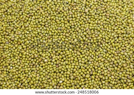 Green bean or mung bean background. Agriculture product, food