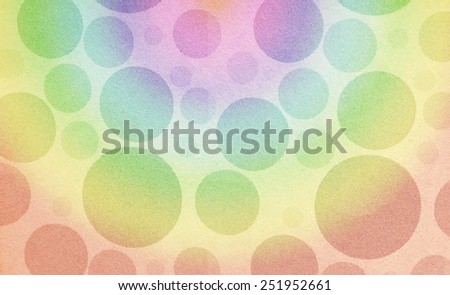 Rainbow circle on paper texture