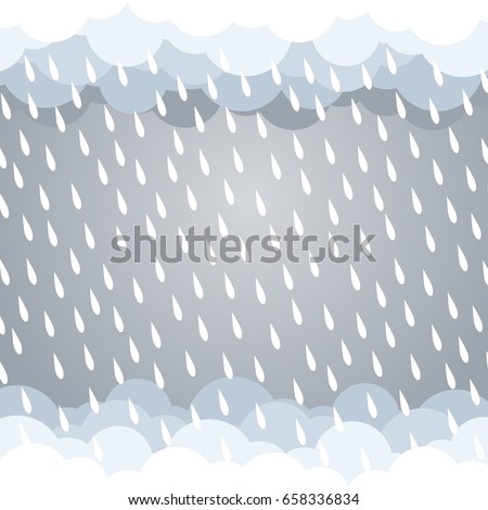 cloud rain background gray vector