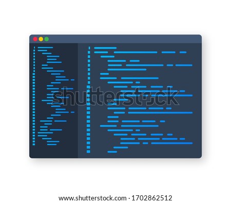 Digital java code text. Computer software coding vector concept. Programming coding script java, digital program code on screen illustration. Vector illustration.