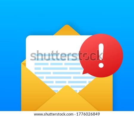 Alert message laptop notification. Danger error alerts, laptop virus problem or insecure messaging spam problems notifications. Vector illustration.