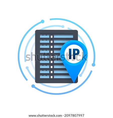Ip adress, great design for any purposes. Arrow vector icon. Cursor icon.