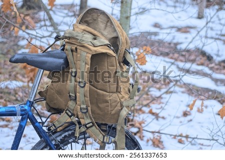 Similar – Image, Stock Photo Bicycle stand in winter