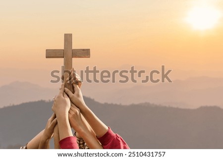 Similar – Image, Stock Photo copy of Christ